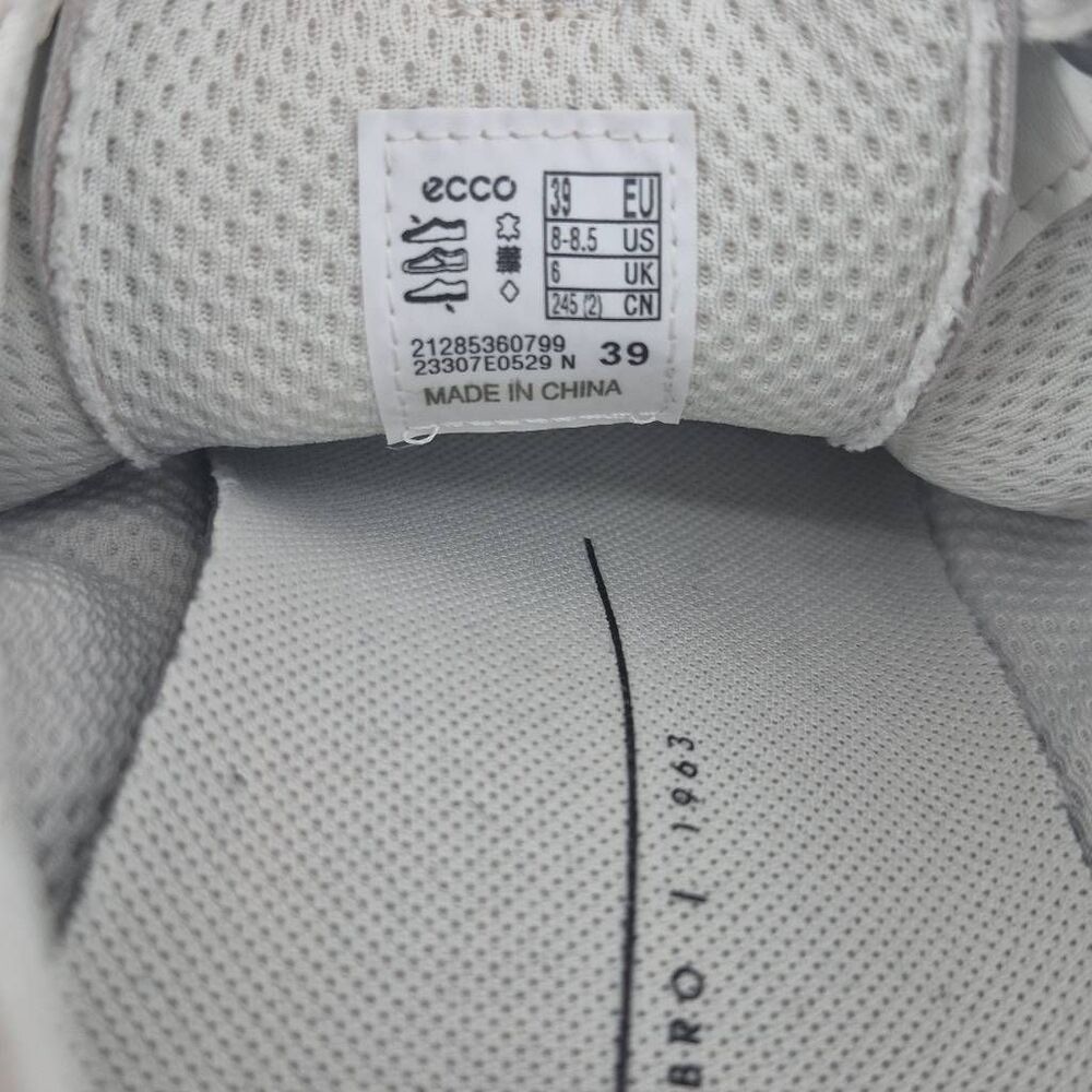 ECCO Women’s Street Lite Court White Sneaker Size 8.5 - Picture 6 of 6